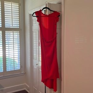 Red ASOS dress
